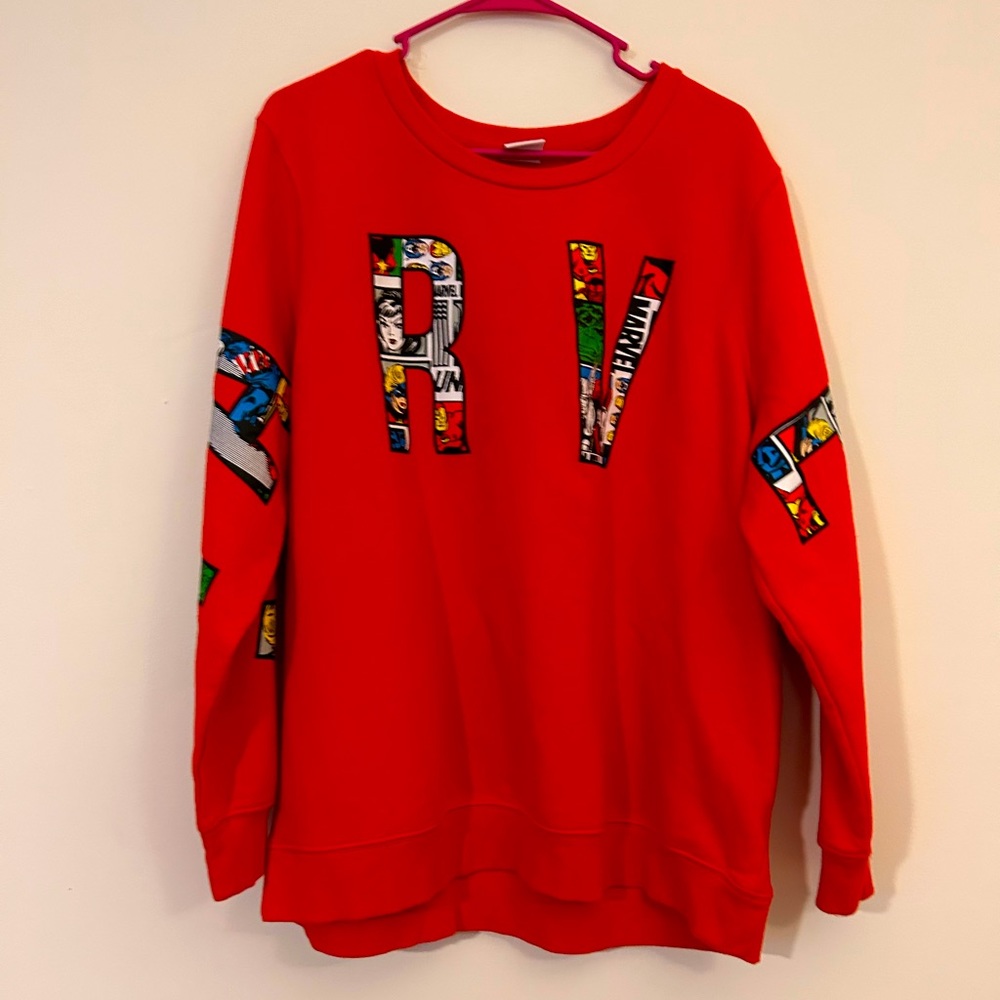 Marvel Red Plus-Size Sweatshirt